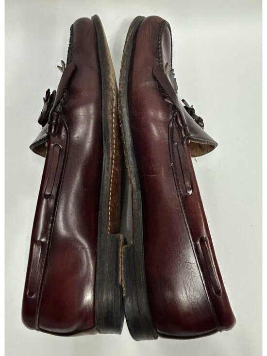 Bass & Co Weejuns 14 Classic BURGUNDY Layton Leather Kiltie Tassel Loafers Shoes main image 8